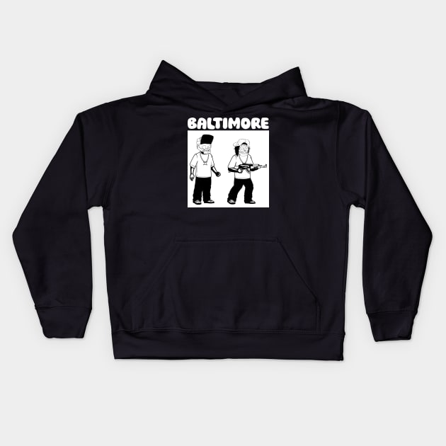 baltimore Kids Hoodie by antonimus